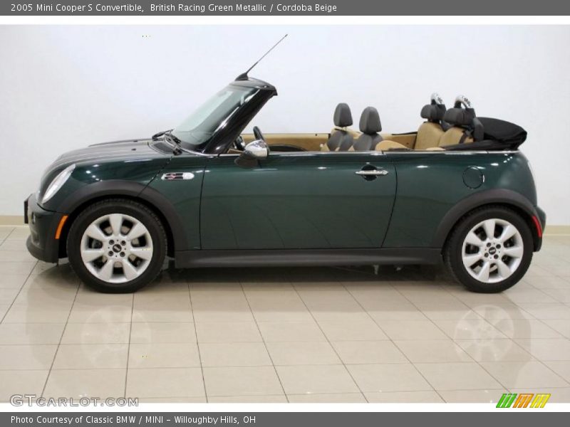 British Racing Green Metallic / Cordoba Beige 2005 Mini Cooper S Convertible