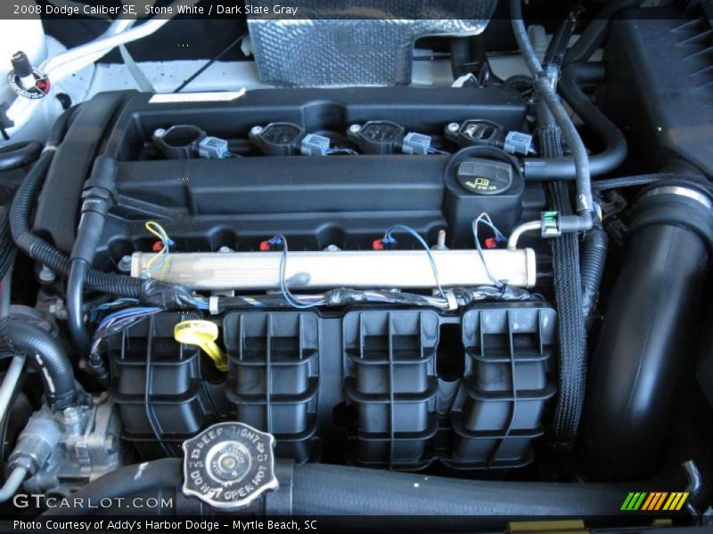 Stone White / Dark Slate Gray 2008 Dodge Caliber SE