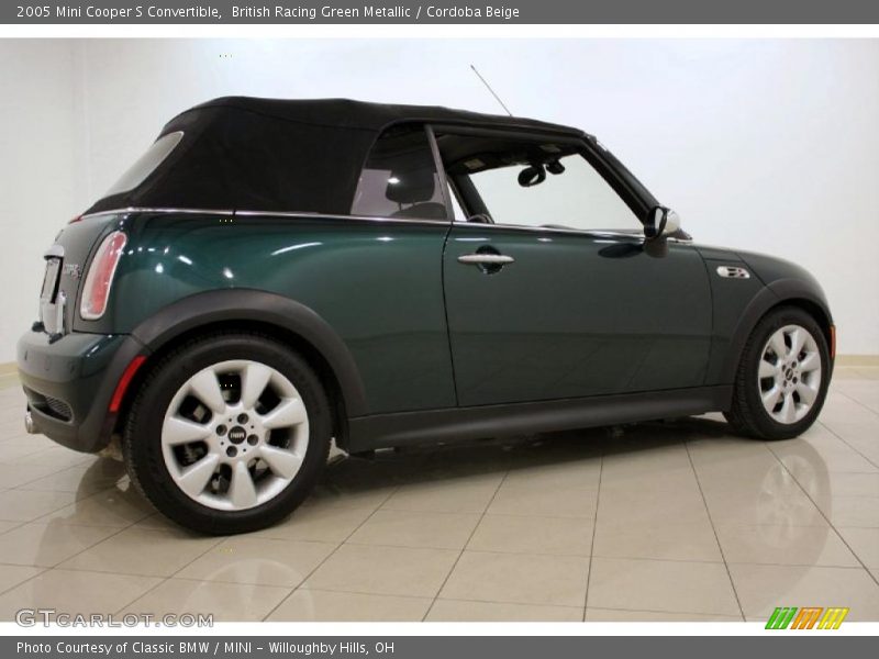 British Racing Green Metallic / Cordoba Beige 2005 Mini Cooper S Convertible
