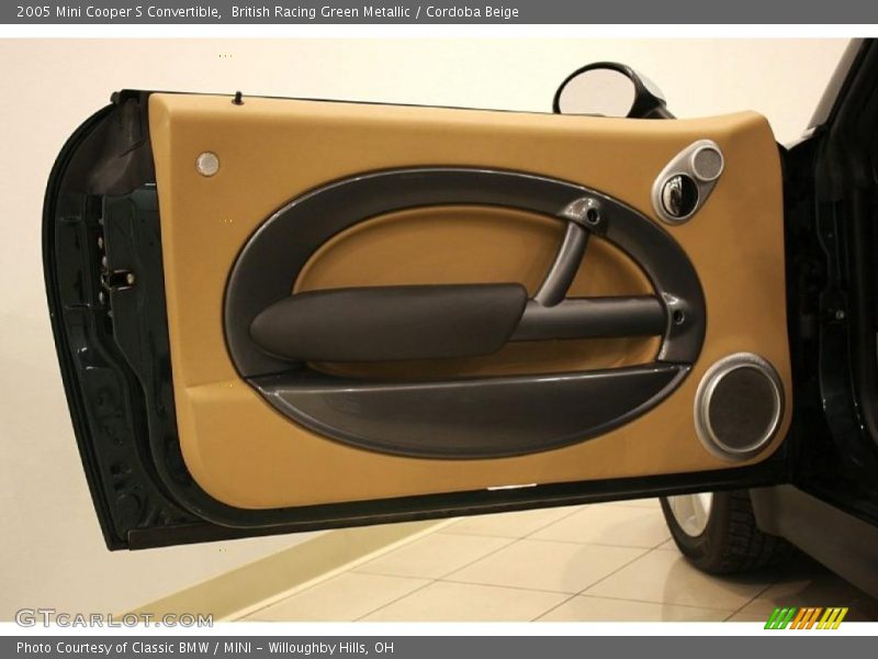 British Racing Green Metallic / Cordoba Beige 2005 Mini Cooper S Convertible