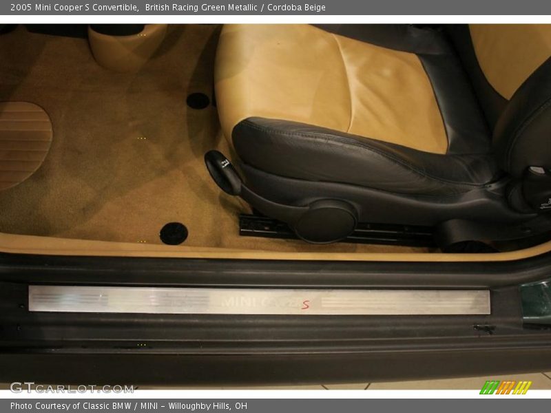 British Racing Green Metallic / Cordoba Beige 2005 Mini Cooper S Convertible