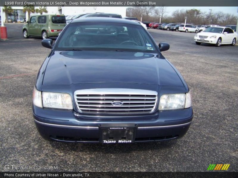 Deep Wedgewood Blue Metallic / Dark Denim Blue 1998 Ford Crown Victoria LX Sedan