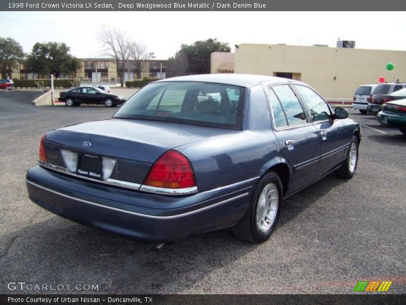 Deep Wedgewood Blue Metallic / Dark Denim Blue 1998 Ford Crown Victoria LX Sedan