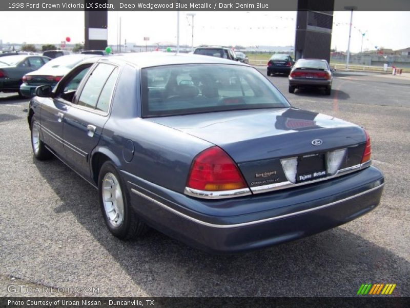 Deep Wedgewood Blue Metallic / Dark Denim Blue 1998 Ford Crown Victoria LX Sedan