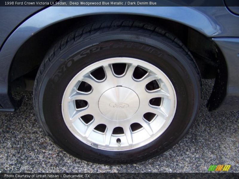 Deep Wedgewood Blue Metallic / Dark Denim Blue 1998 Ford Crown Victoria LX Sedan