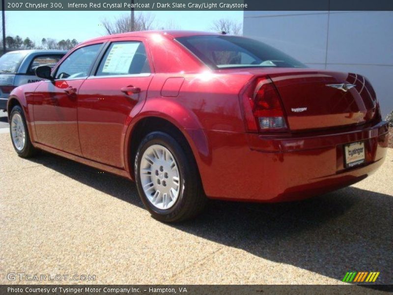 Inferno Red Crystal Pearlcoat / Dark Slate Gray/Light Graystone 2007 Chrysler 300