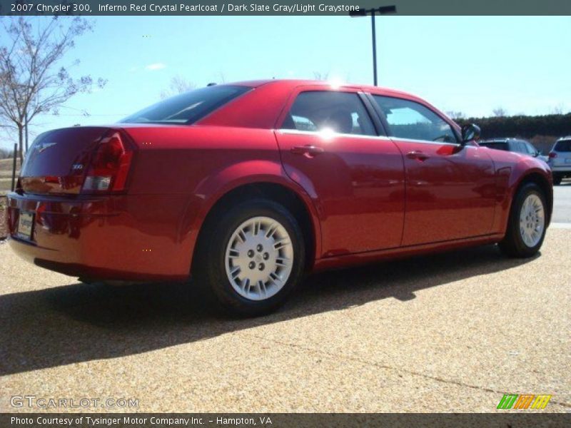 Inferno Red Crystal Pearlcoat / Dark Slate Gray/Light Graystone 2007 Chrysler 300