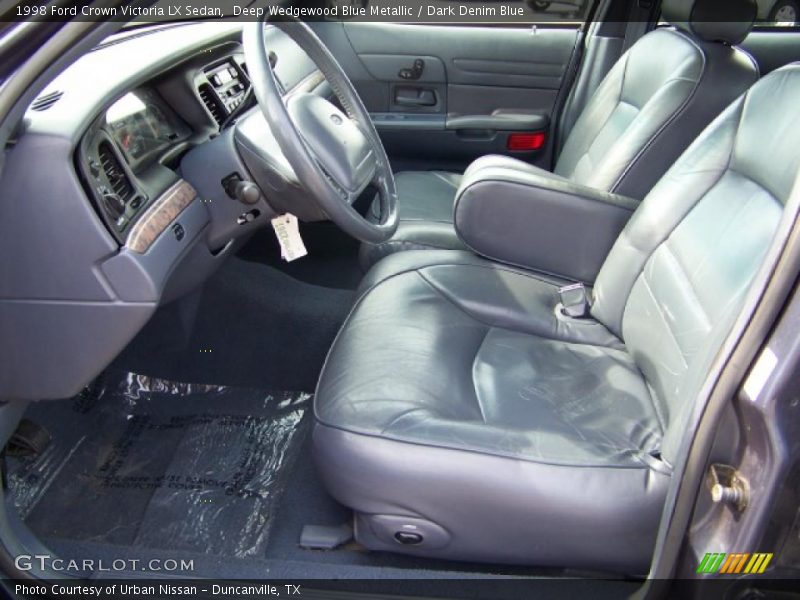 Deep Wedgewood Blue Metallic / Dark Denim Blue 1998 Ford Crown Victoria LX Sedan
