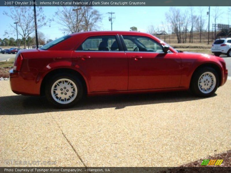 Inferno Red Crystal Pearlcoat / Dark Slate Gray/Light Graystone 2007 Chrysler 300