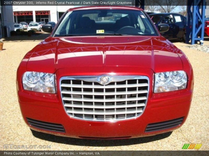 Inferno Red Crystal Pearlcoat / Dark Slate Gray/Light Graystone 2007 Chrysler 300