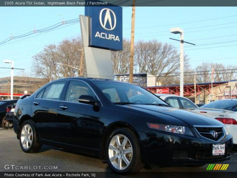Nighthawk Black Pearl / Parchment 2005 Acura TSX Sedan
