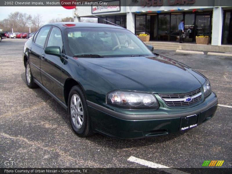 Medium Green Pearl / Medium Gray 2002 Chevrolet Impala