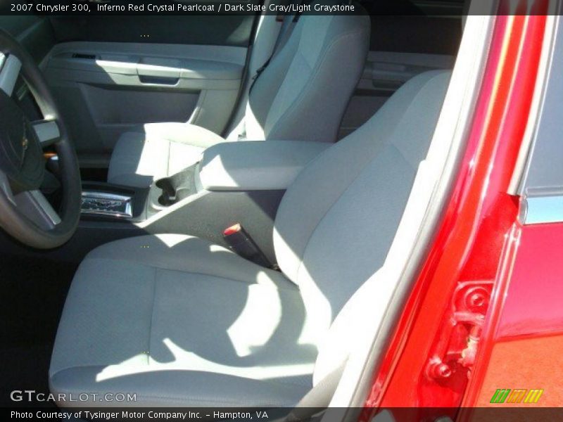 Inferno Red Crystal Pearlcoat / Dark Slate Gray/Light Graystone 2007 Chrysler 300