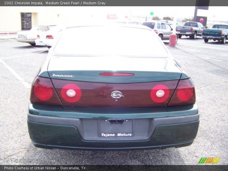 Medium Green Pearl / Medium Gray 2002 Chevrolet Impala