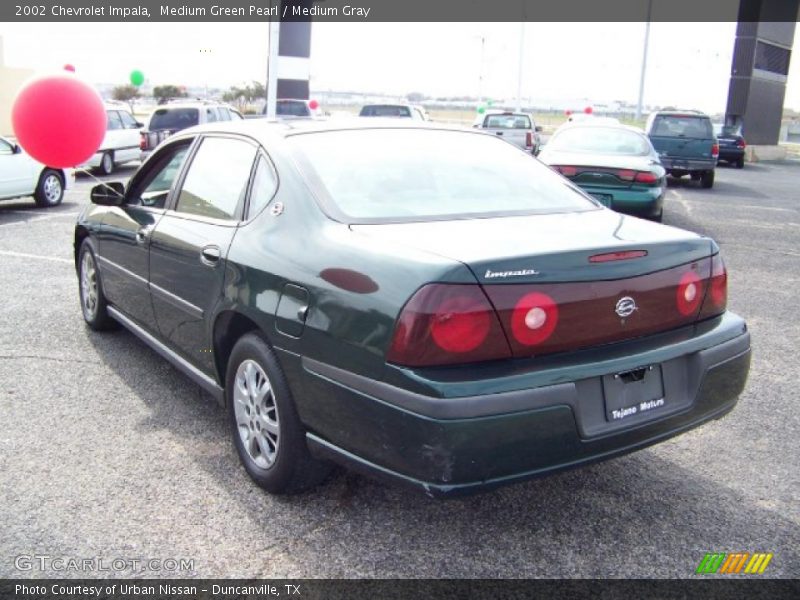 Medium Green Pearl / Medium Gray 2002 Chevrolet Impala