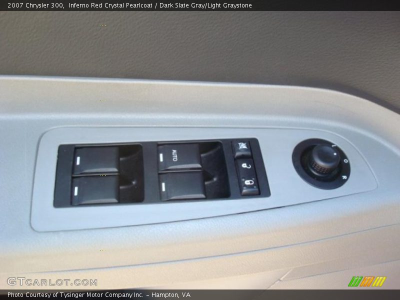 Inferno Red Crystal Pearlcoat / Dark Slate Gray/Light Graystone 2007 Chrysler 300