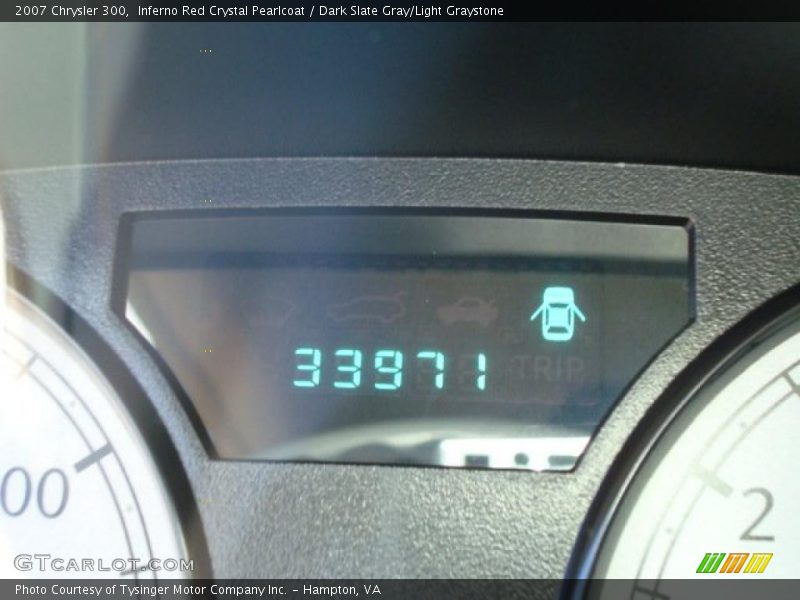 Inferno Red Crystal Pearlcoat / Dark Slate Gray/Light Graystone 2007 Chrysler 300