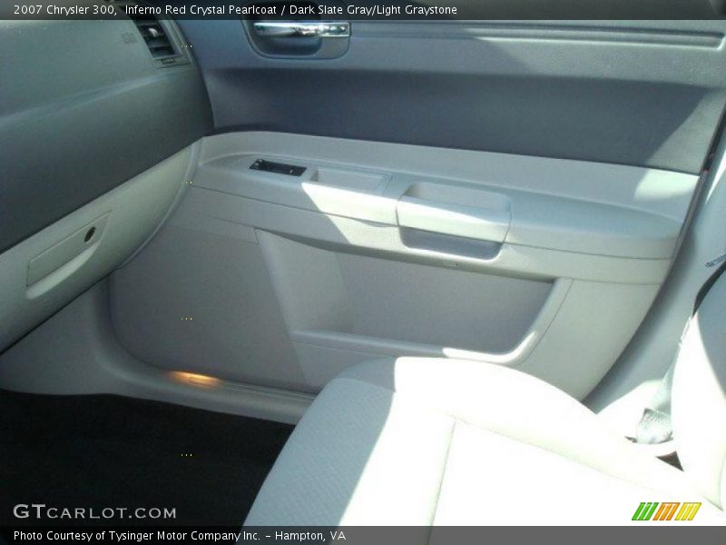 Inferno Red Crystal Pearlcoat / Dark Slate Gray/Light Graystone 2007 Chrysler 300