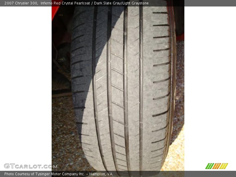 Inferno Red Crystal Pearlcoat / Dark Slate Gray/Light Graystone 2007 Chrysler 300