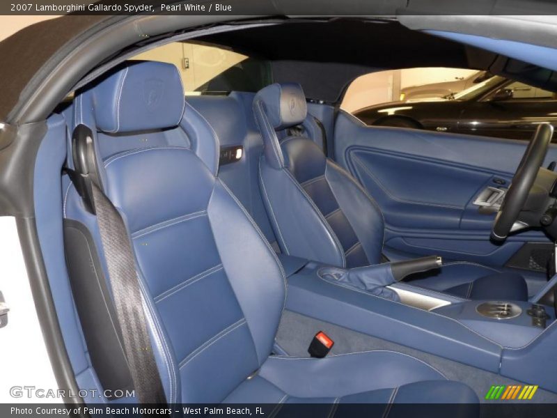  2007 Gallardo Spyder Blue Interior