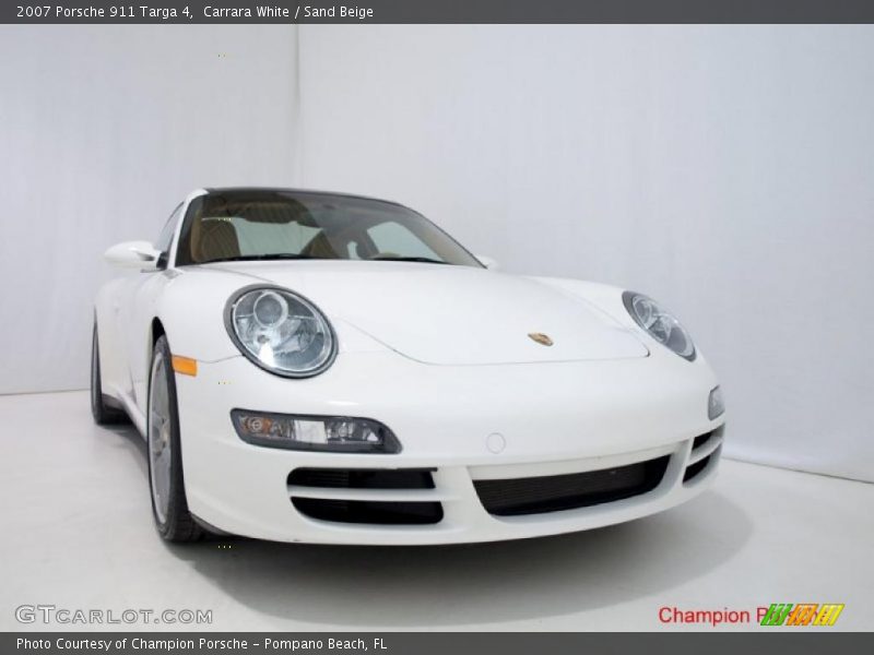 Carrara White / Sand Beige 2007 Porsche 911 Targa 4