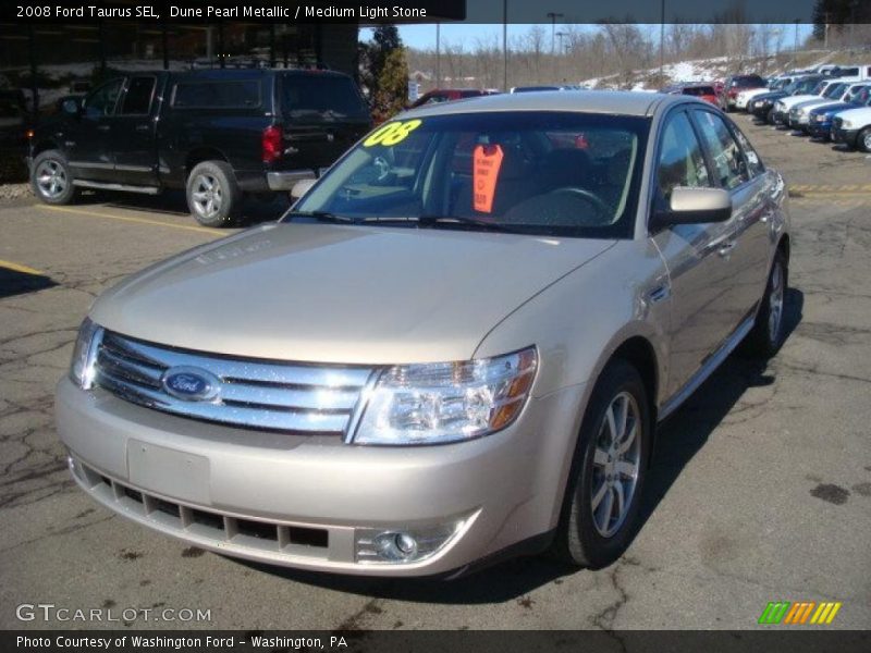 Dune Pearl Metallic / Medium Light Stone 2008 Ford Taurus SEL