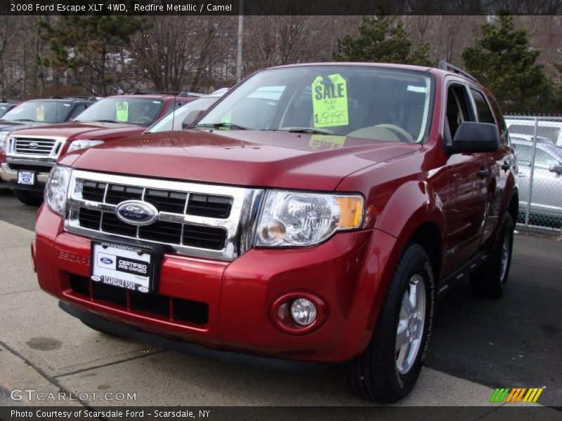 Redfire Metallic / Camel 2008 Ford Escape XLT 4WD