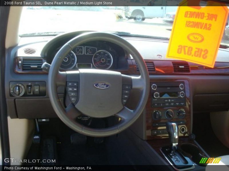 Dune Pearl Metallic / Medium Light Stone 2008 Ford Taurus SEL