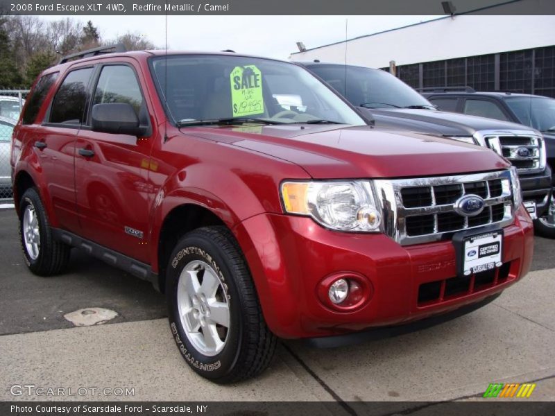 Redfire Metallic / Camel 2008 Ford Escape XLT 4WD