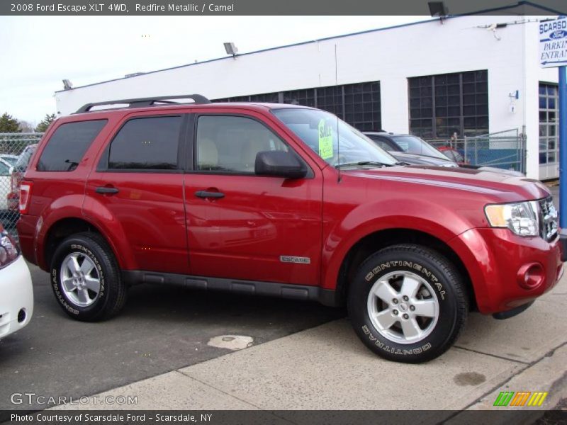 Redfire Metallic / Camel 2008 Ford Escape XLT 4WD