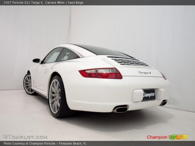Carrara White / Sand Beige 2007 Porsche 911 Targa 4