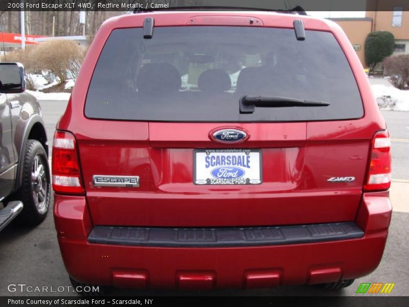 Redfire Metallic / Camel 2008 Ford Escape XLT 4WD