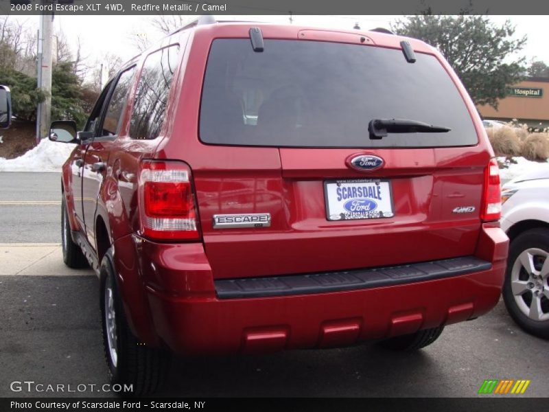 Redfire Metallic / Camel 2008 Ford Escape XLT 4WD
