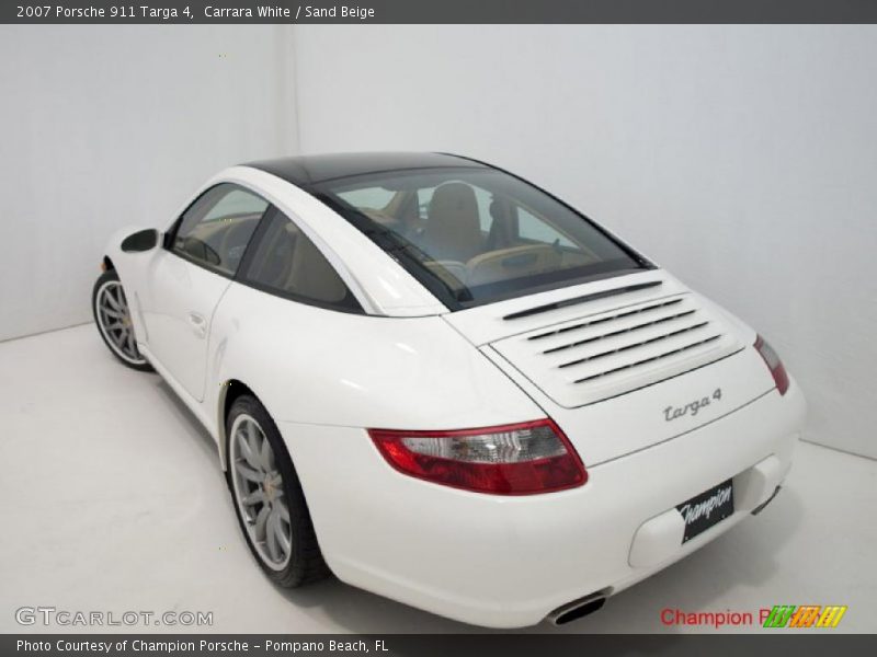 Carrara White / Sand Beige 2007 Porsche 911 Targa 4
