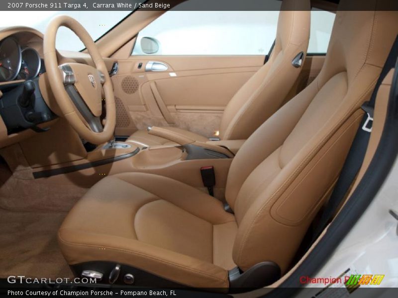 Carrara White / Sand Beige 2007 Porsche 911 Targa 4