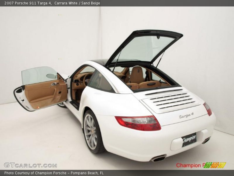 Carrara White / Sand Beige 2007 Porsche 911 Targa 4
