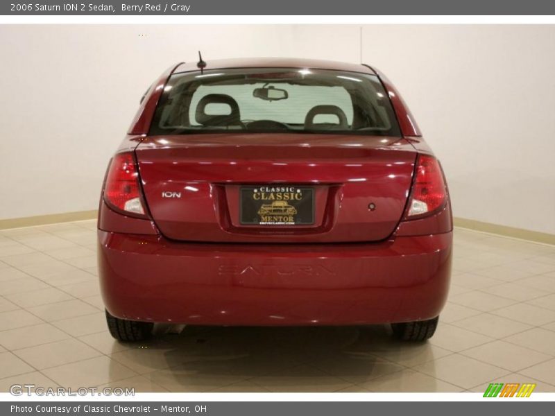 Berry Red / Gray 2006 Saturn ION 2 Sedan