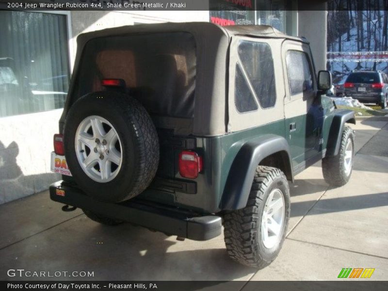 Shale Green Metallic / Khaki 2004 Jeep Wrangler Rubicon 4x4