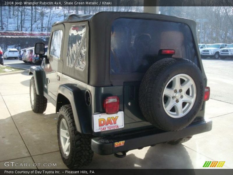 Shale Green Metallic / Khaki 2004 Jeep Wrangler Rubicon 4x4