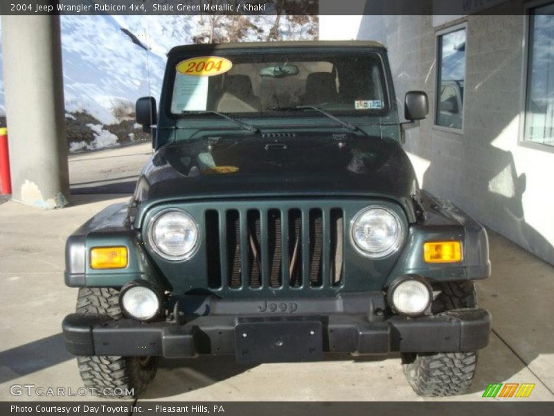 Shale Green Metallic / Khaki 2004 Jeep Wrangler Rubicon 4x4