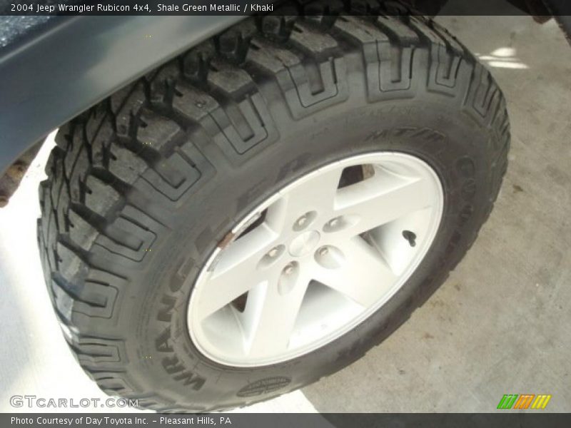 Shale Green Metallic / Khaki 2004 Jeep Wrangler Rubicon 4x4