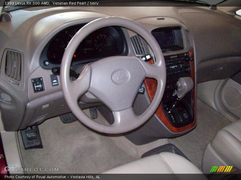 Venetian Red Pearl / Ivory 1999 Lexus RX 300 AWD