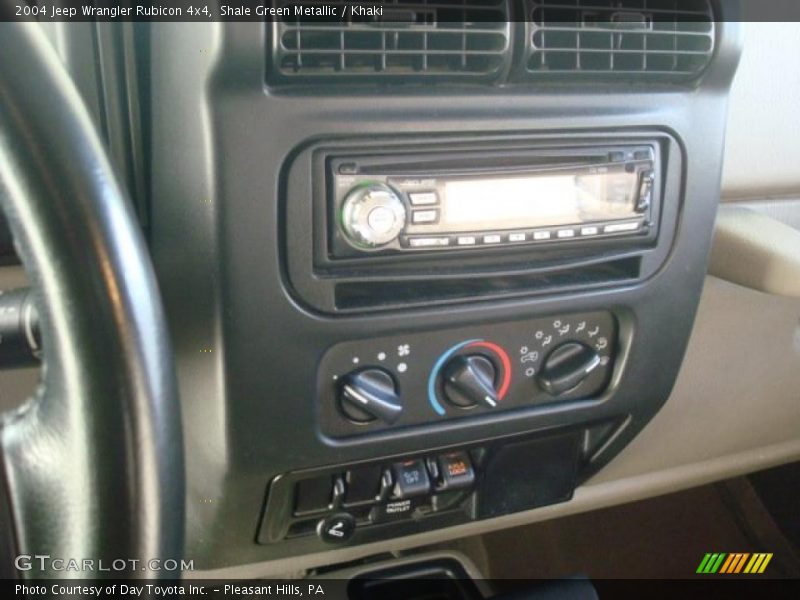 Shale Green Metallic / Khaki 2004 Jeep Wrangler Rubicon 4x4
