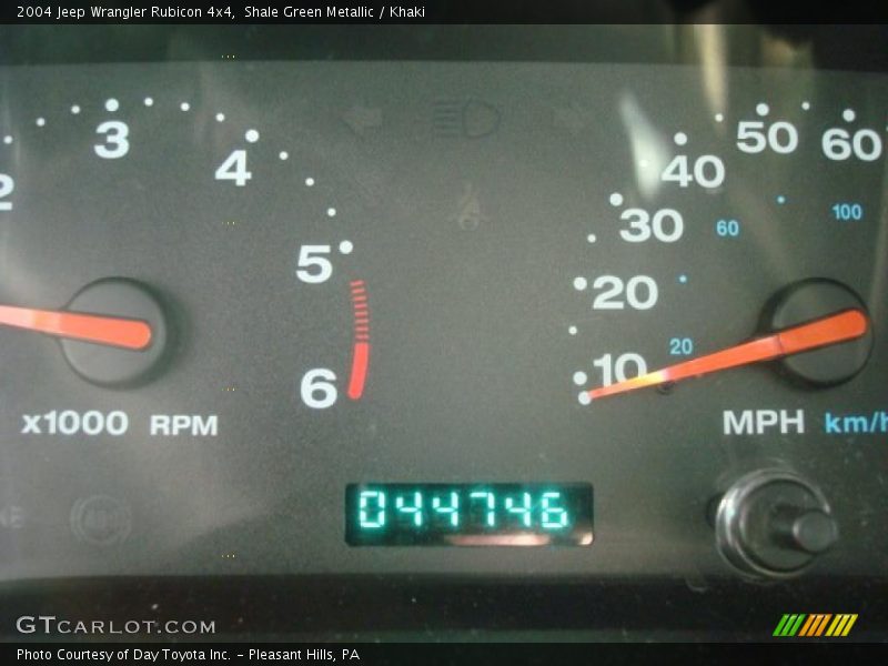 Shale Green Metallic / Khaki 2004 Jeep Wrangler Rubicon 4x4