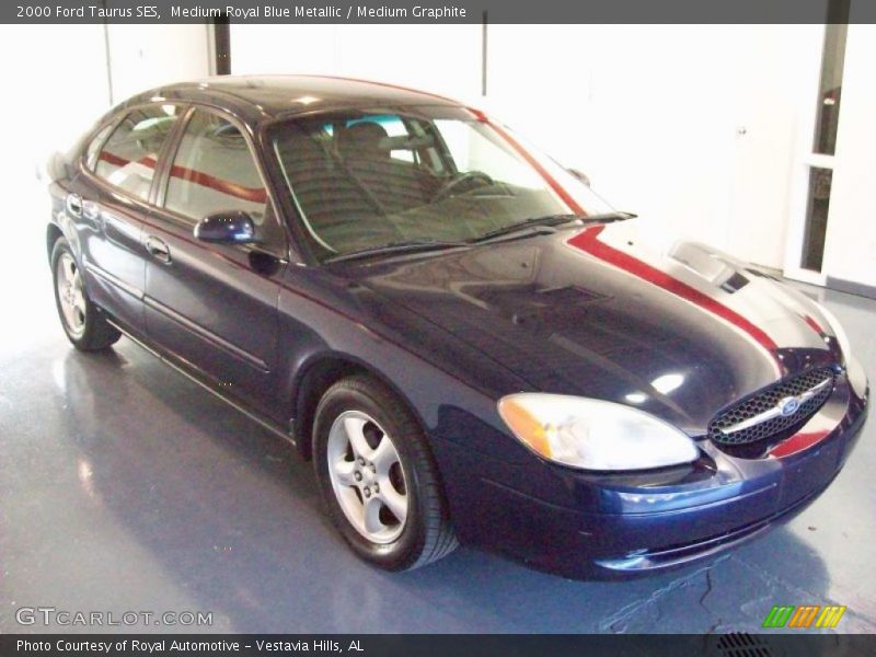 Medium Royal Blue Metallic / Medium Graphite 2000 Ford Taurus SES