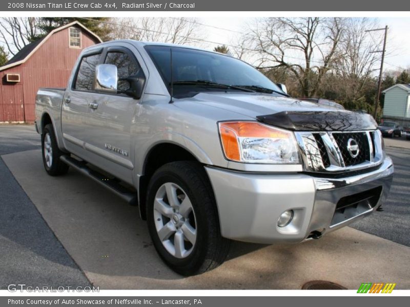 Radiant Silver / Charcoal 2008 Nissan Titan LE Crew Cab 4x4