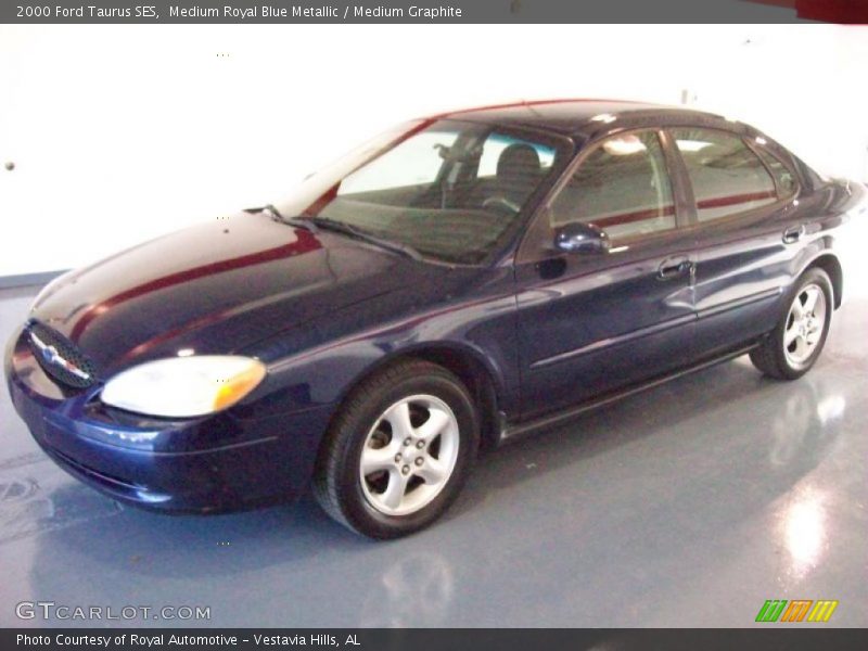 Medium Royal Blue Metallic / Medium Graphite 2000 Ford Taurus SES