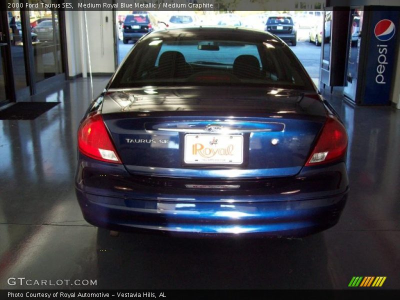 Medium Royal Blue Metallic / Medium Graphite 2000 Ford Taurus SES