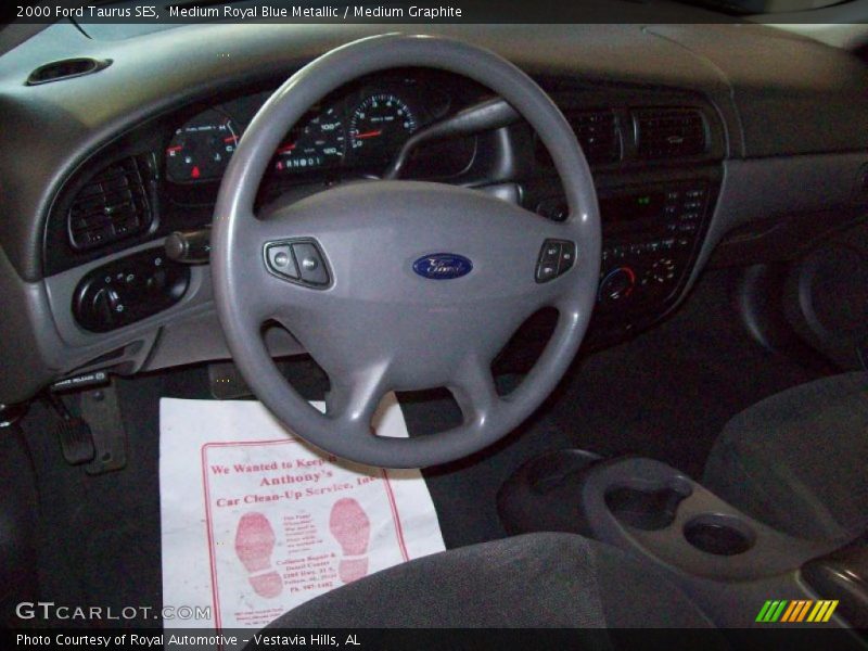 Medium Royal Blue Metallic / Medium Graphite 2000 Ford Taurus SES