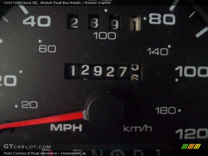 Medium Royal Blue Metallic / Medium Graphite 2000 Ford Taurus SES